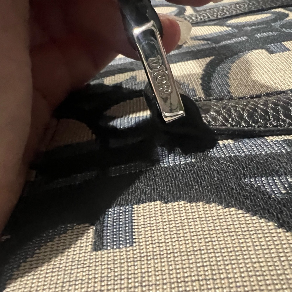 Dior Monogram Black , blue/gray and Cream Tote - Picture 3 of 8